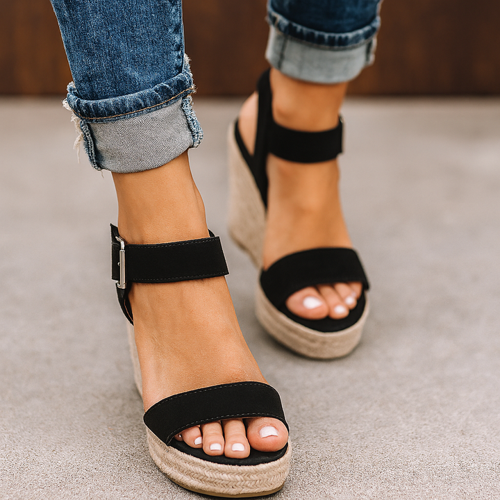 Espadrille Sleehak Sandalen