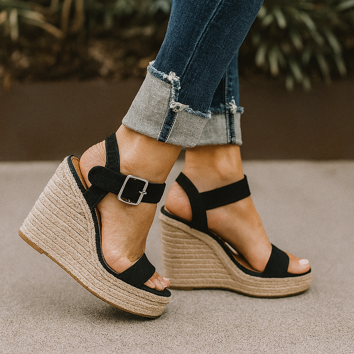 Espadrille Sleehak Sandalen