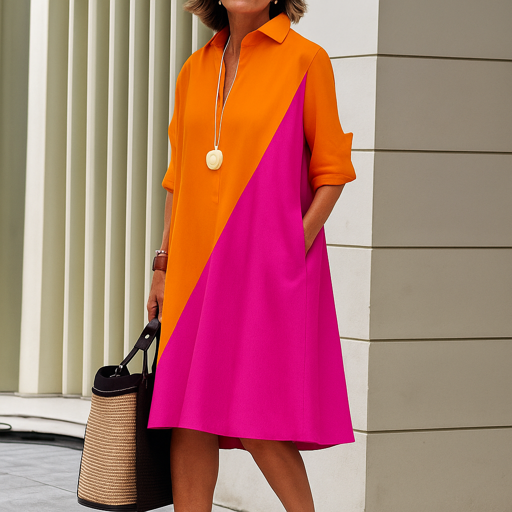 Tijdloze minimalistische stijl voor een moeiteloze elegante jurk