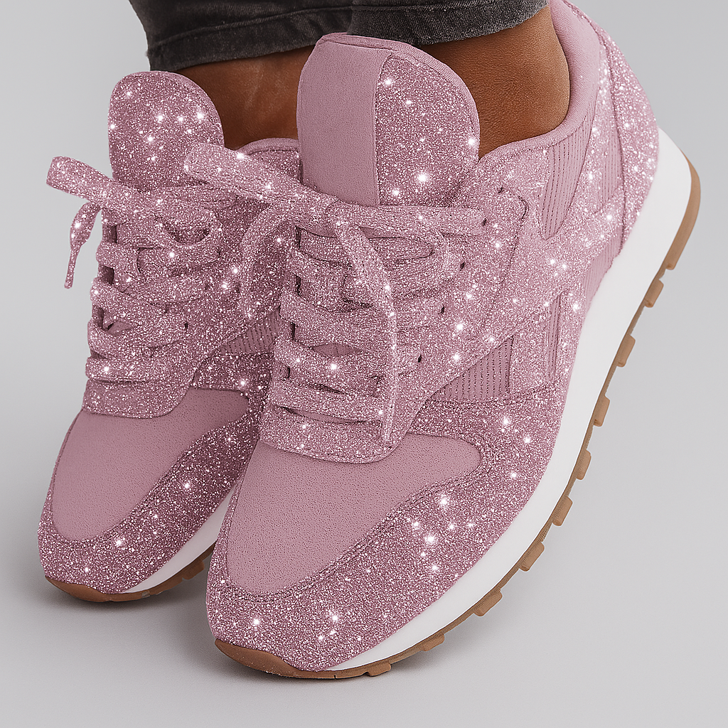 Glitter Chunky Sneakers voor Dames