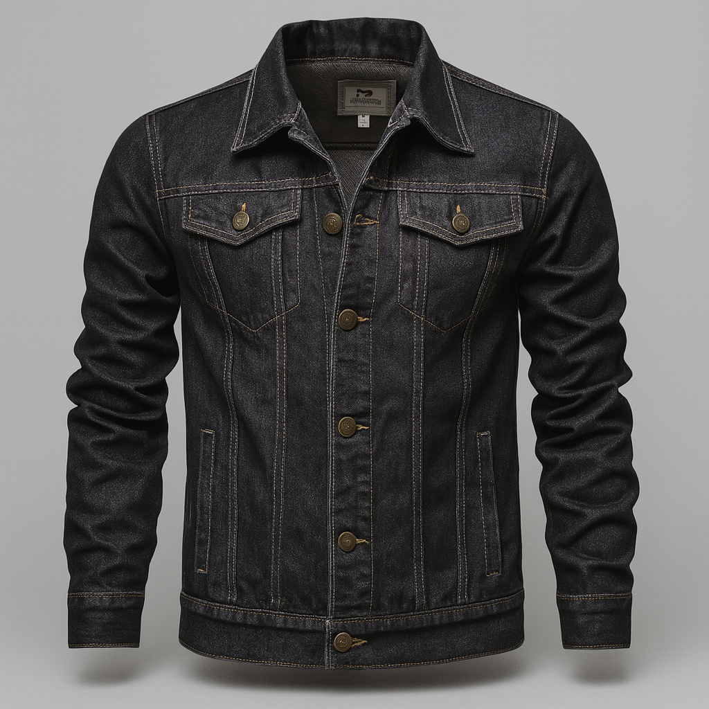 Denim truckerjack voor heren