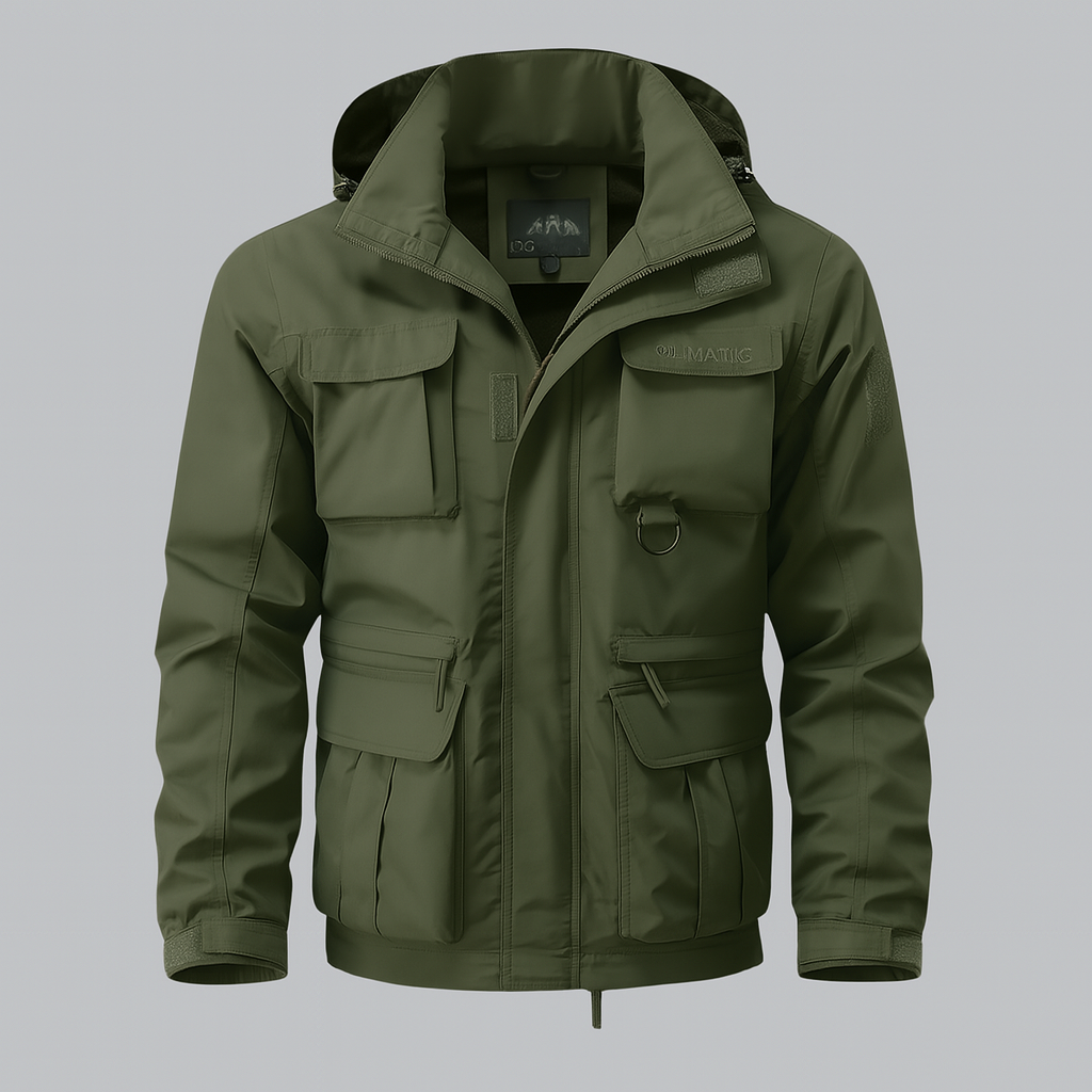 Waterdichte jas in militaire stijl voor heren