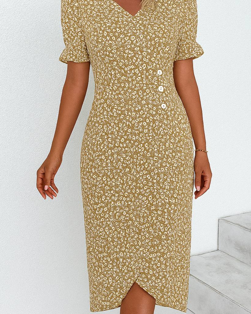 Lichtgewicht maxi-jurk van katoenmix voor dames