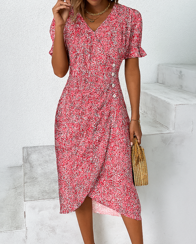 Lichtgewicht maxi-jurk van katoenmix voor dames