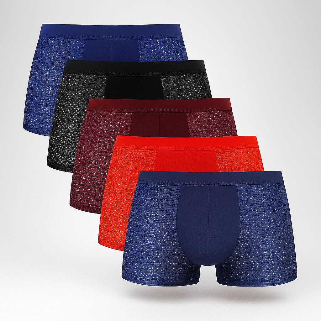 Mesh boxershorts voor heren, 5-pack