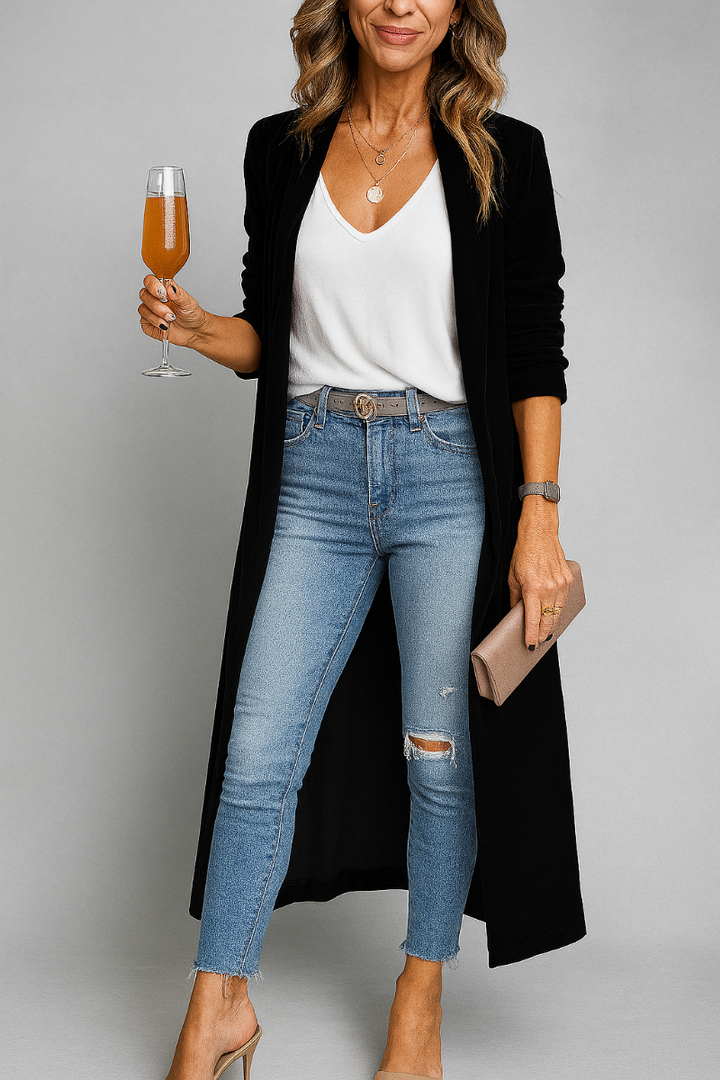 Lange Duster Cardigan voor dames