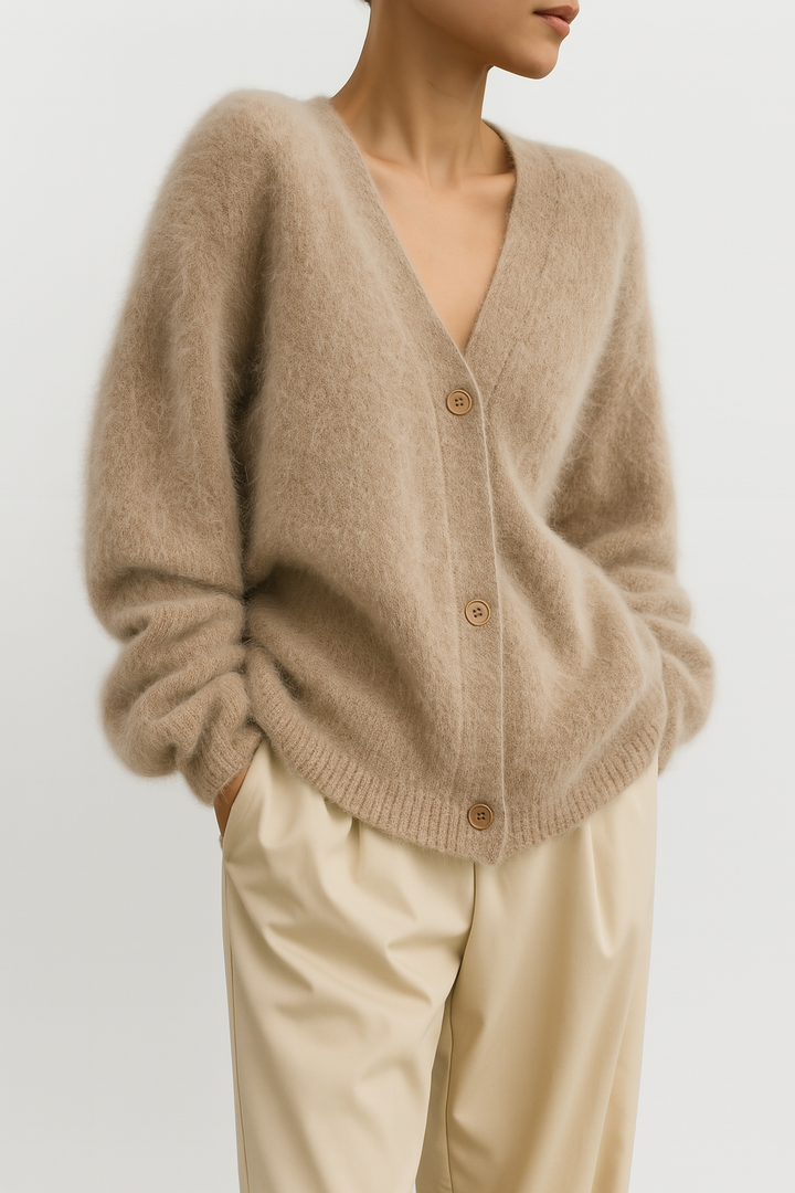 Luxe kasjmier vest voor dames