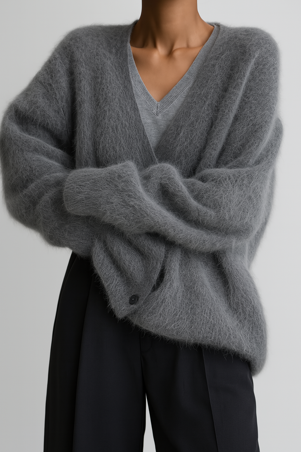 Luxe kasjmier vest voor dames