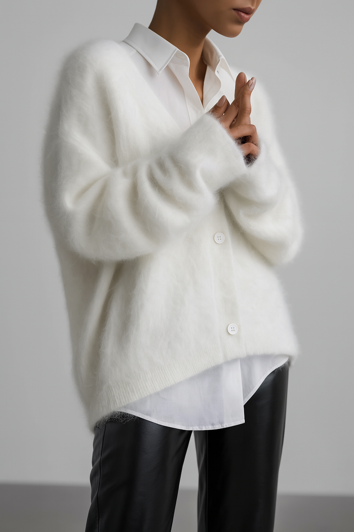 Luxe kasjmier vest voor dames