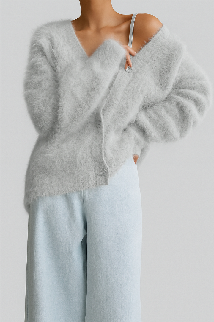 Luxe kasjmier vest voor dames