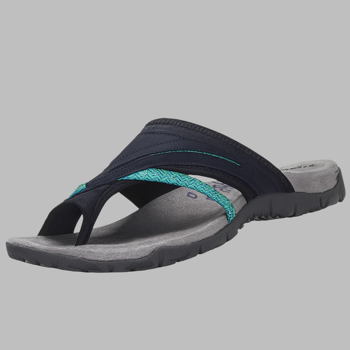 Comfortabele slippers met kruisbandjes