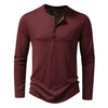 Casual katoenen T-shirt met lange mouwen voor heren