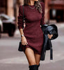 Ella - Slim Fit Gebreide Mini Jurk Dames
