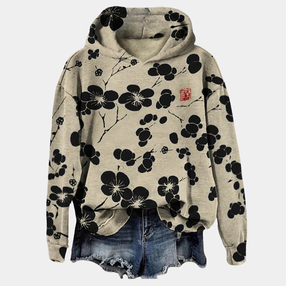 Casual Hoodie met Koi Art Print
