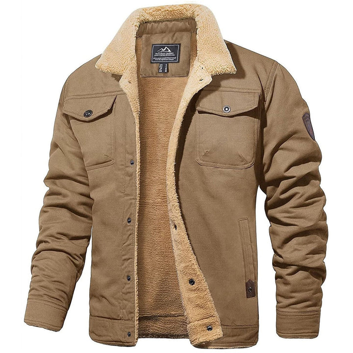 Premium Gevoerde Winterjas Met Knoopsluiting Voor Heren