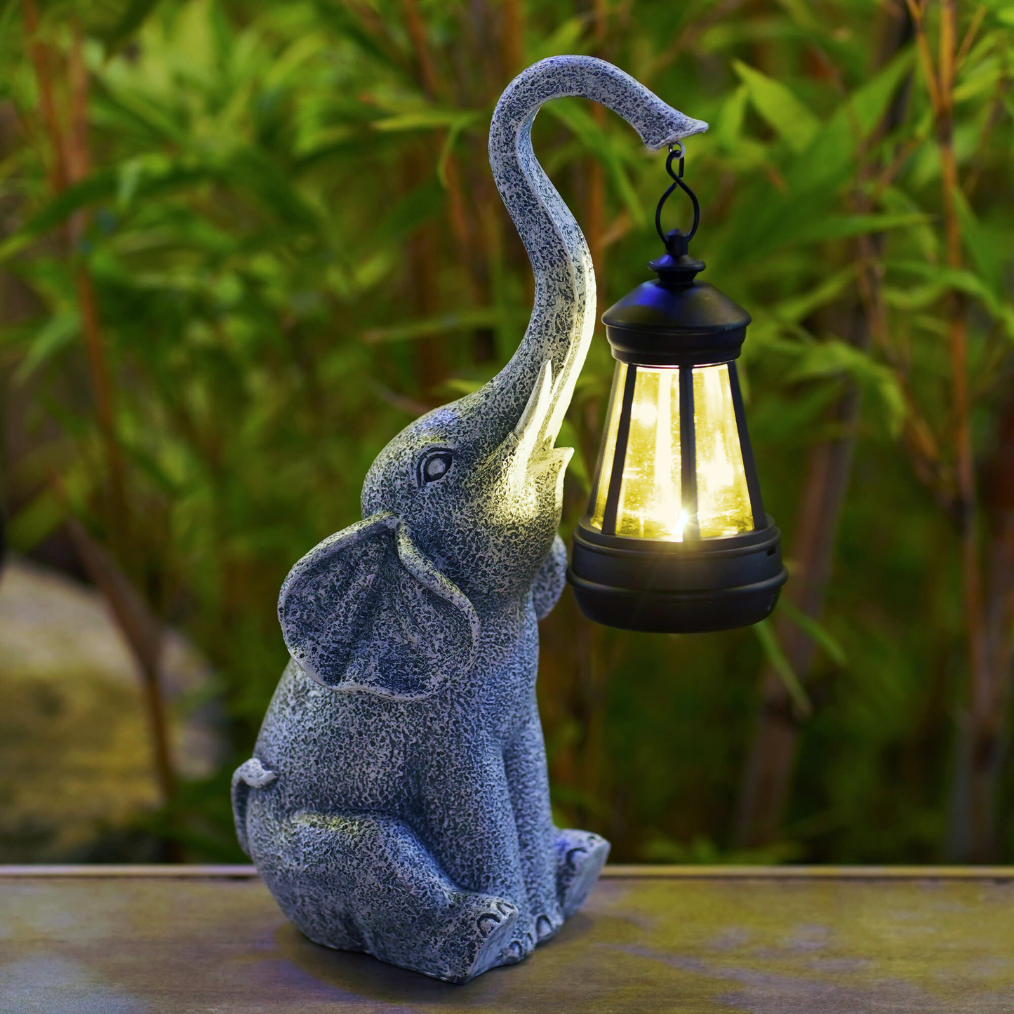 LumiaLuxe - Tuinlamp Met Olifant