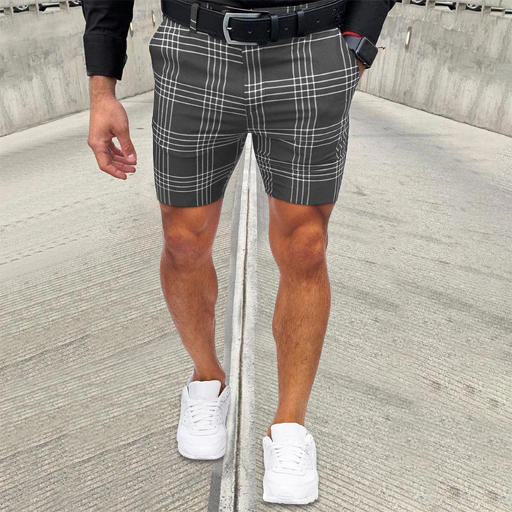 Heren Geruite Casual Korte Broek