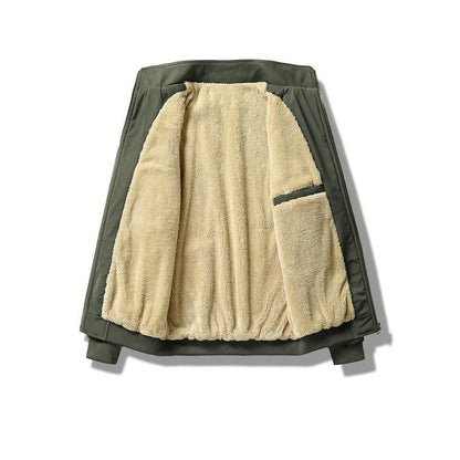 Casual Softshell Winterjas Met Bontvoering Voor Heren