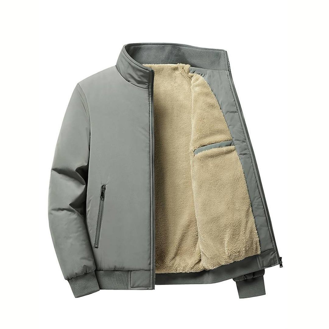 Casual Softshell Winterjas Met Bontvoering Voor Heren