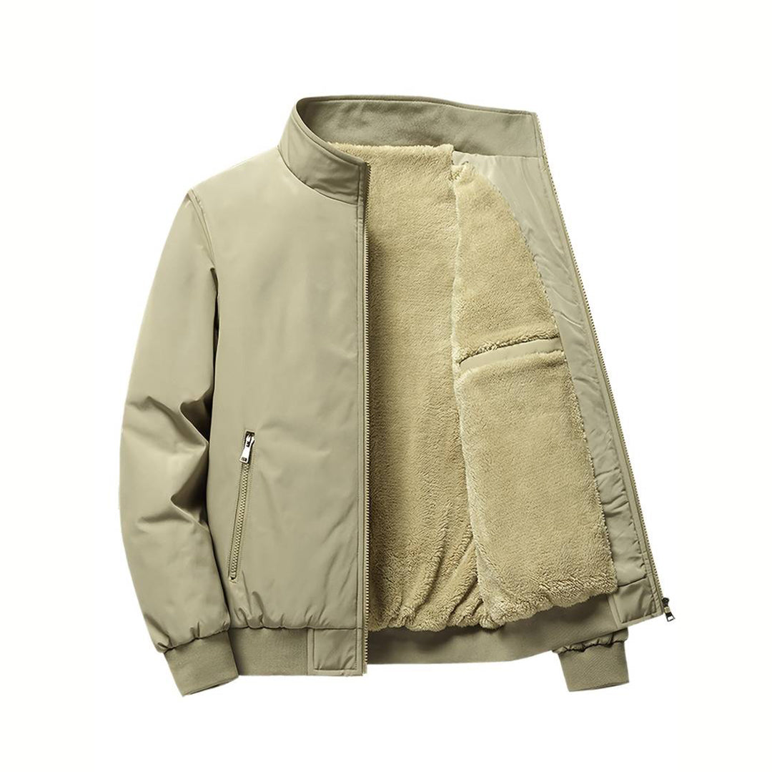 Casual Softshell Winterjas Met Bontvoering Voor Heren