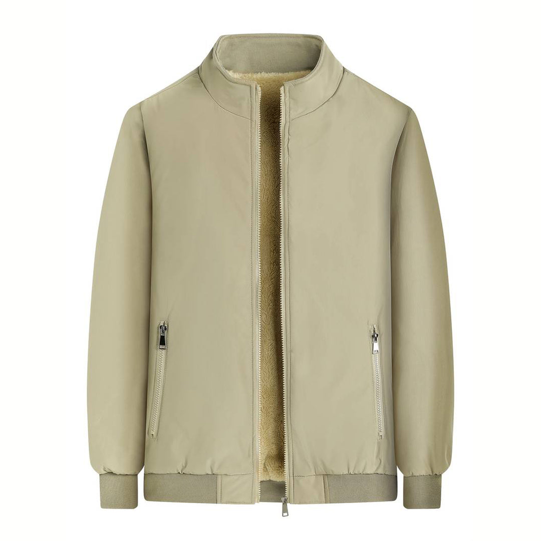 Casual Softshell Winterjas Met Bontvoering Voor Heren
