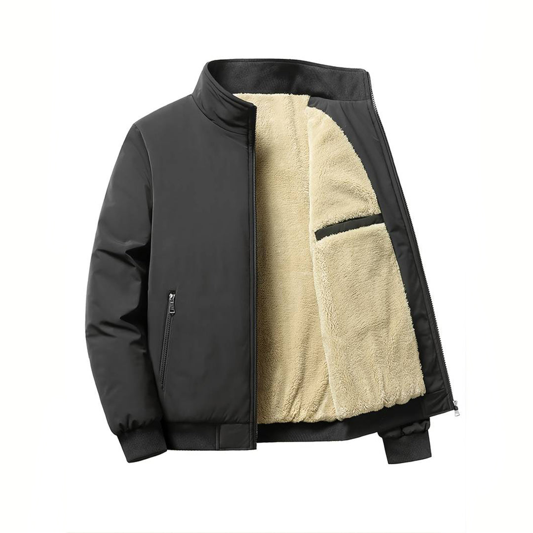 Casual Softshell Winterjas Met Bontvoering Voor Heren