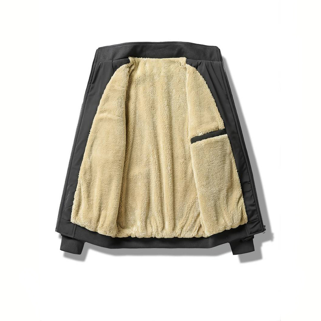Casual Softshell Winterjas Met Bontvoering Voor Heren