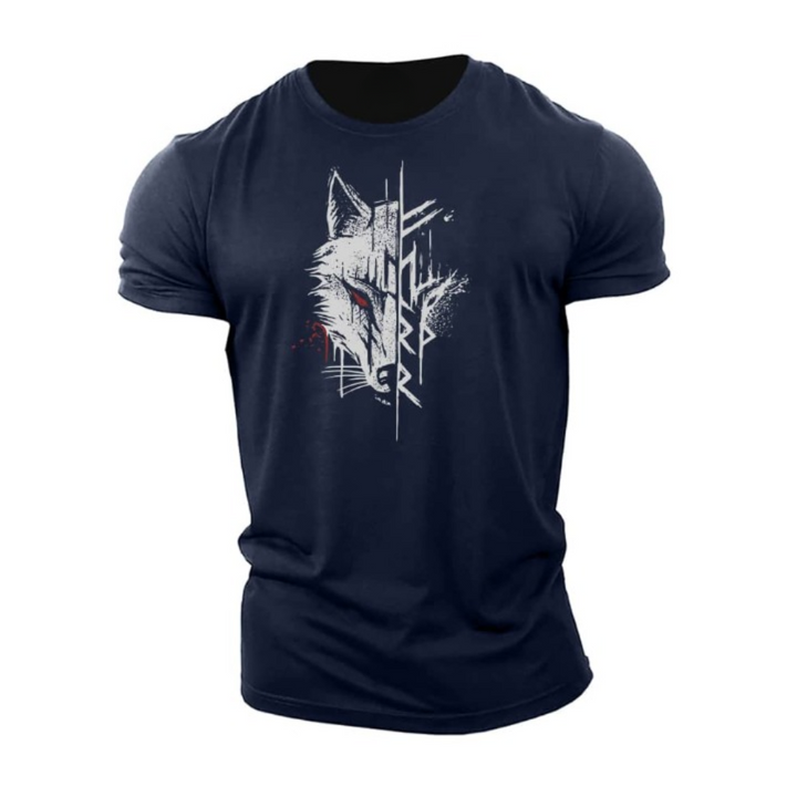 Heren T-shirt met korte mouwen van katoen
