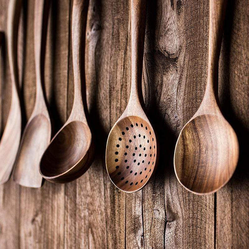 Stijlvolle Houten Keukenset – Duurzaam en Natuurlijk Koken