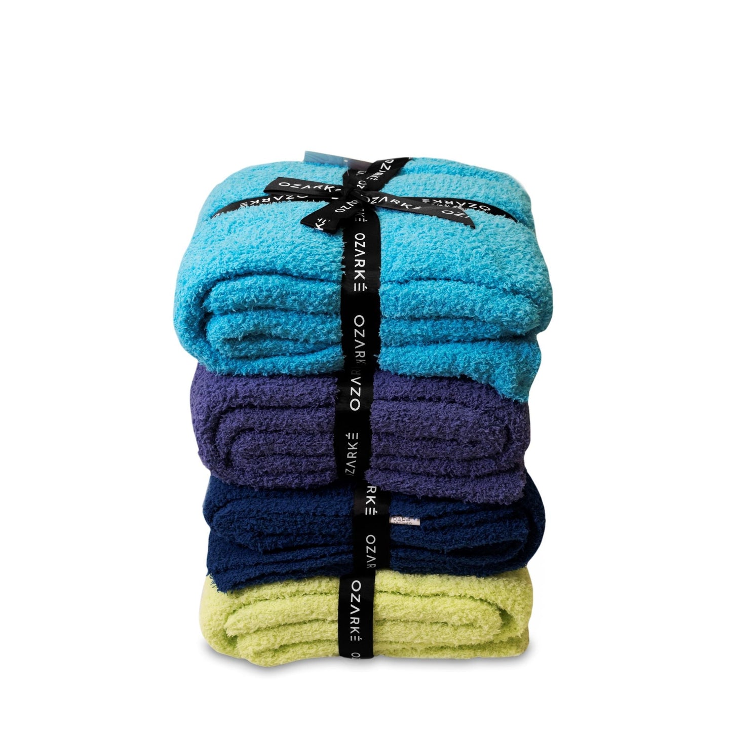 Luxe Ribbed-Edge Throw Blanket -Comfortabel en Stijlvol Zacht Dekentje