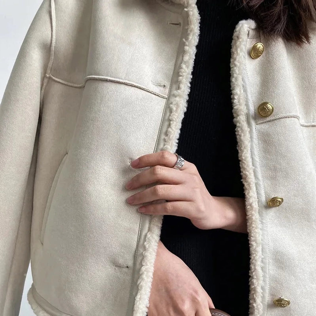 Warme Faux Fur Motorjas Dames