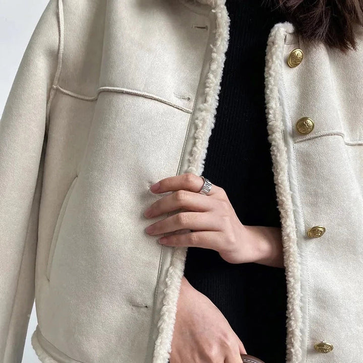 Warme Faux Fur Motorjas Dames