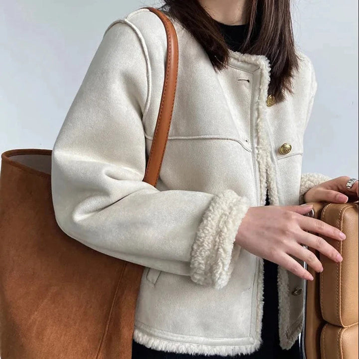 Warme Faux Fur Motorjas Dames