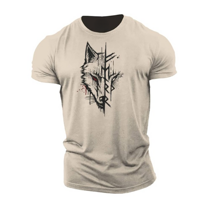 Heren T-shirt met korte mouwen van katoen