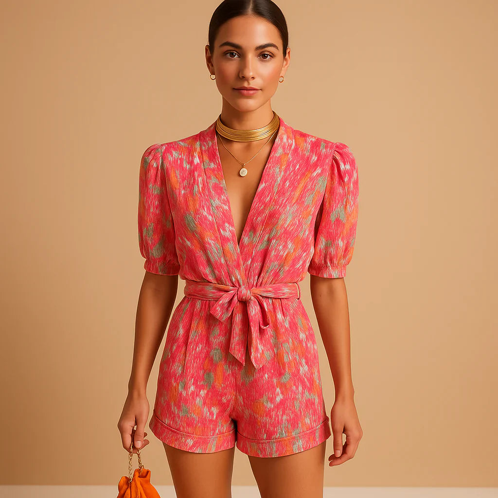Speelse zomerlook met pofmouwen