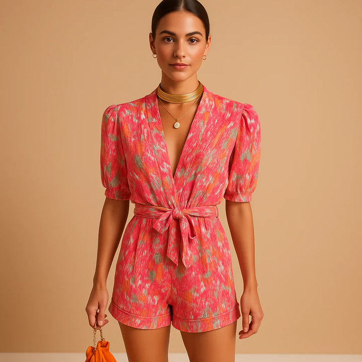 Speelse zomerlook met pofmouwen