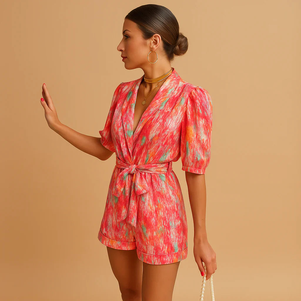 Speelse zomerlook met pofmouwen