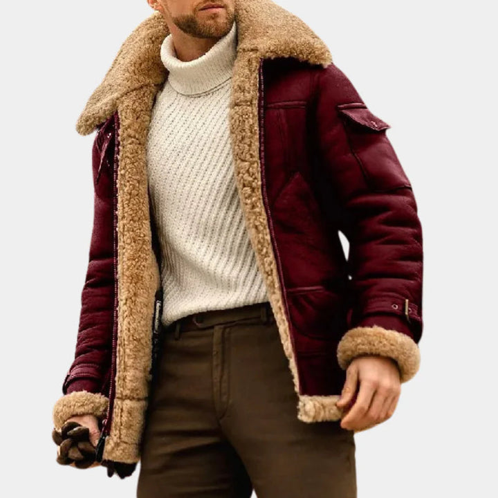 Aviator Leren Winterjas