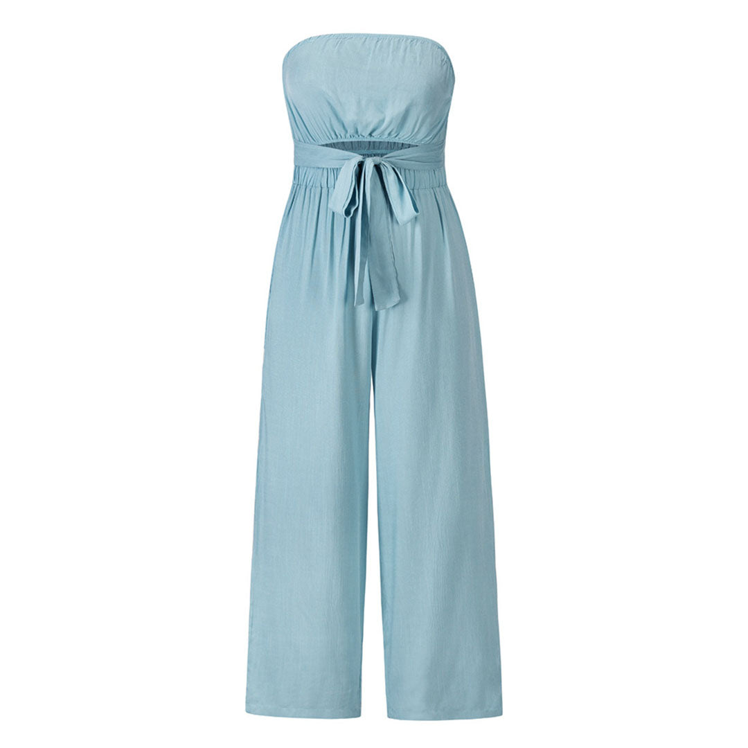  Deze luchtige en trendy jumpsuit is perfect voor warme zomerdagen en biedt een elegante uitstraling voor elke gelegenheid, van casual uitjes tot zomerse feesten.