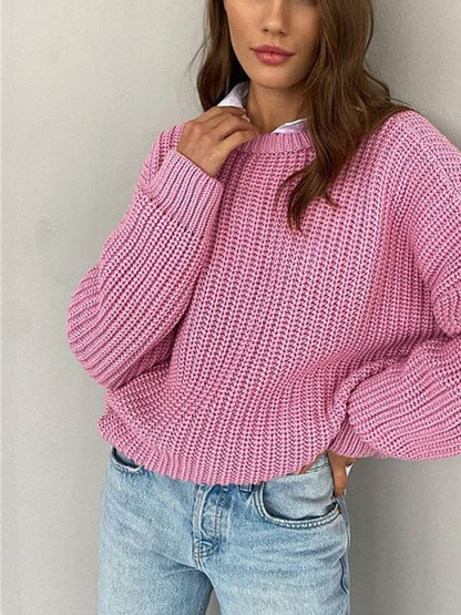 Lulu - Oversized Grof Gebreide Dames Sweater