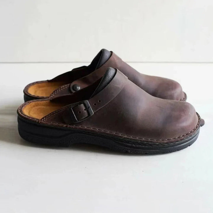 Faux Leren Pantoffels Heren
