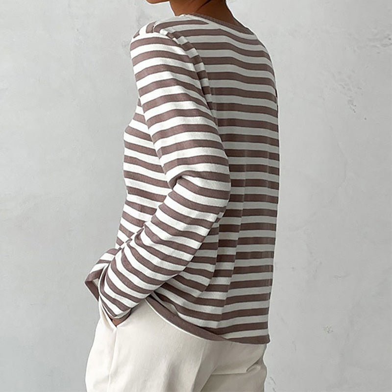Elin – Gestreepte Sweatshirt Dames