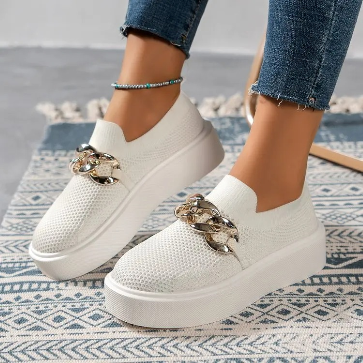 chique damesloafers dames instappers elegant comfortabel luchtig design witte zool zomer lente voorjaar feest