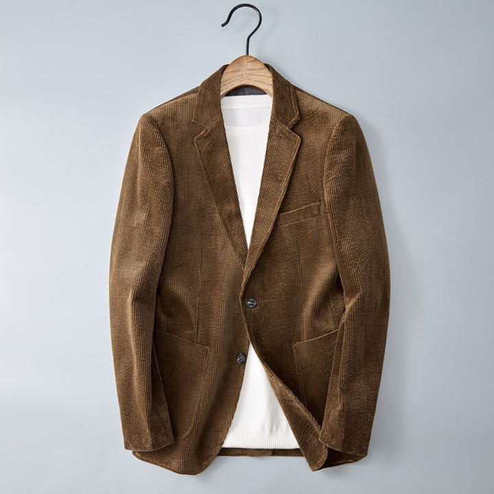 Corduroy Smart Casual Jack met gestructureerde pasvorm