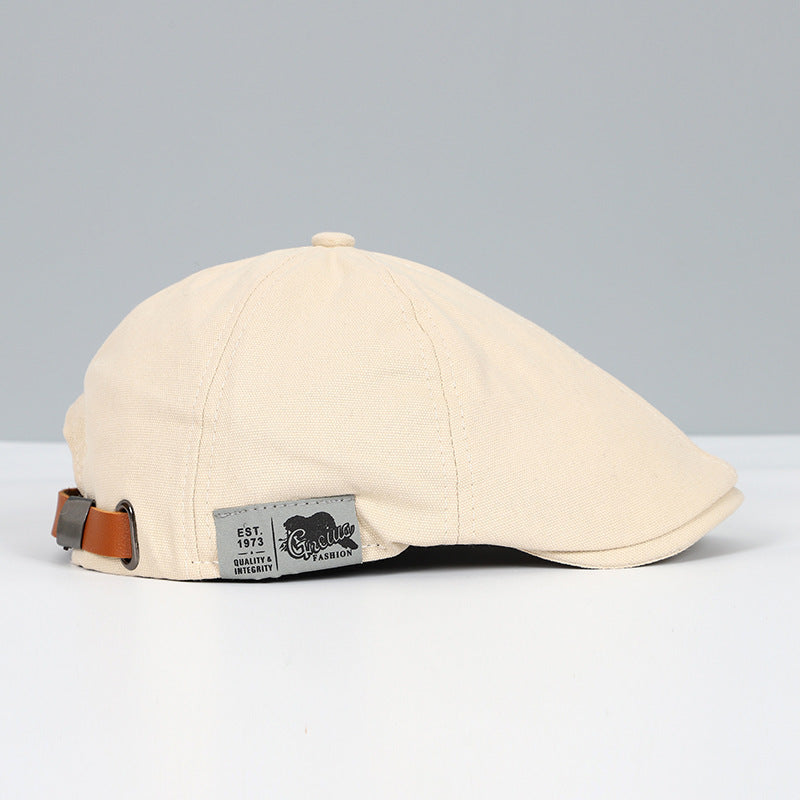 Katoenen Beret in Britse Ivy Stijl