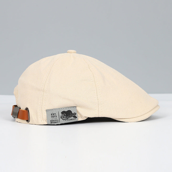 Katoenen Beret in Britse Ivy Stijl