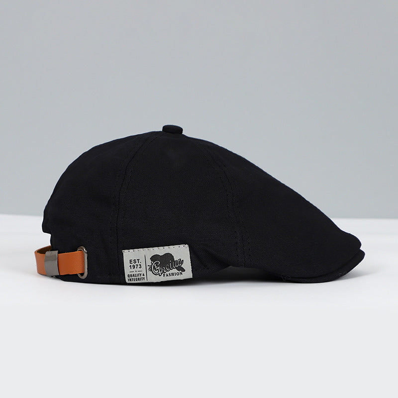 Katoenen Beret in Britse Ivy Stijl
