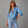 Oversized vintage denim overhemd