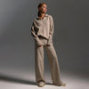 Gebreide Winter Set met Coltrui & Wijde Broek