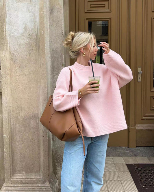 Casual Basic Trui Roze Dames